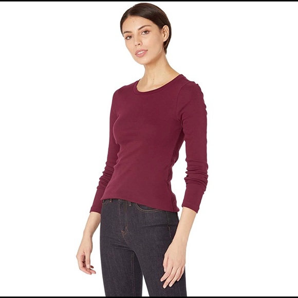 J. Crew Tops - J. Crew Perfect Fit Burgundy Long Sleeve Shirt